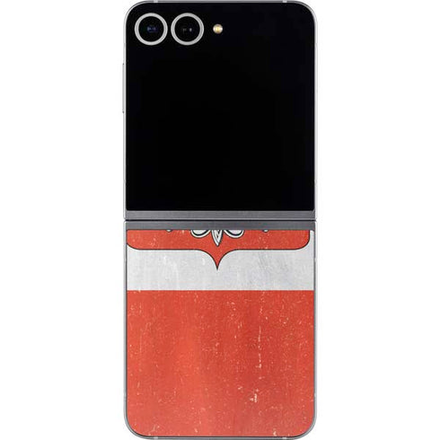 Poland Flag Distressed Galaxy Z Flip6 Skin