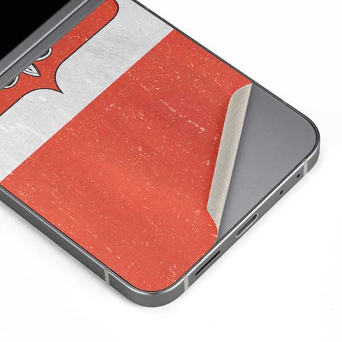 Poland Flag Distressed Galaxy Z Flip6 Skin