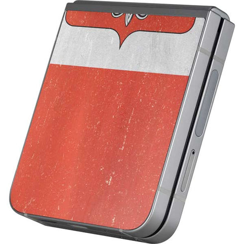 Poland Flag Distressed Galaxy Z Flip6 Skin