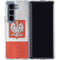 Poland Flag Distressed Galaxy Z Fold5 5G Clear Case
