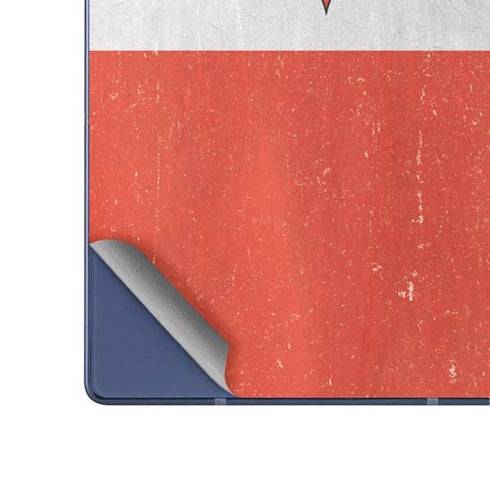 Poland Flag Distressed Galaxy Z Fold6 Skin