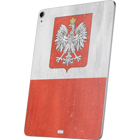 Poland Flag Distressed Apple iPad Air Skin