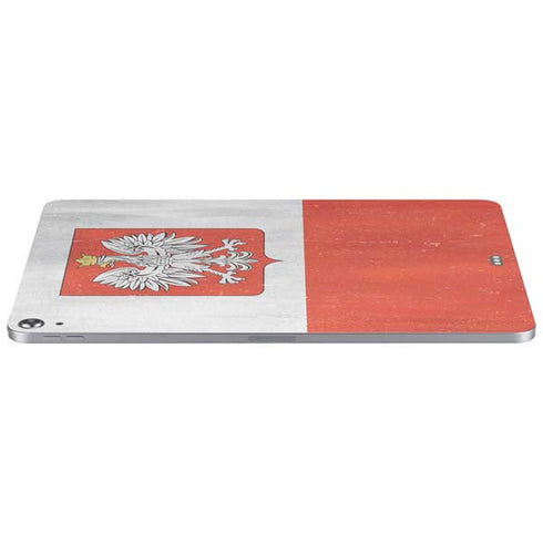 Poland Flag Distressed Apple iPad Air Skin