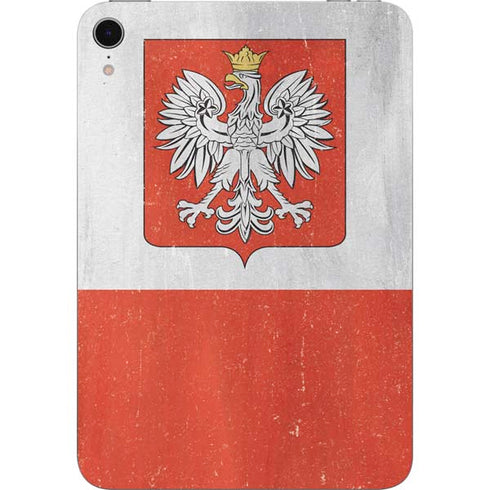 Poland Flag Distressed Apple iPad Mini Skin