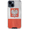 Poland Flag Distressed iPhone 15 Clear Case