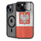 Poland Flag Distressed iPhone 15 Plus Kickstand Case