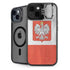 Poland Flag Distressed iPhone 15 Plus Kickstand Case