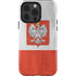 Poland Flag Distressed iPhone 15 Pro Impact Case
