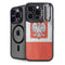 Poland Flag Distressed iPhone 15 Pro Max Kickstand Case