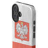 Poland Flag Distressed iPhone 16 Impact Case