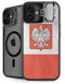 Poland Flag Distressed iPhone 16 Kickstand Case
