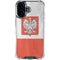 Poland Flag Distressed iPhone 16 Plus Clear Case