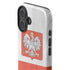 Poland Flag Distressed iPhone 16 Plus Impact Case