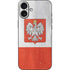Poland Flag Distressed iPhone 16 Plus Skin