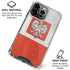 Poland Flag Distressed iPhone 16 Pro Clear Case