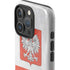 Poland Flag Distressed iPhone 16 Pro Impact Case