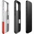 Poland Flag Distressed iPhone 16 Pro Impact Case