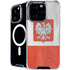 Poland Flag Distressed iPhone 16 Pro MagSafe Case