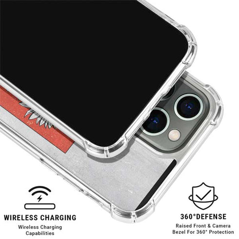 Poland Flag Distressed iPhone 16 Pro Max Clear Case