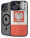 Poland Flag Distressed iPhone 16e Kickstand Case