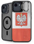 Poland Flag Distressed iPhone 16e Kickstand Case