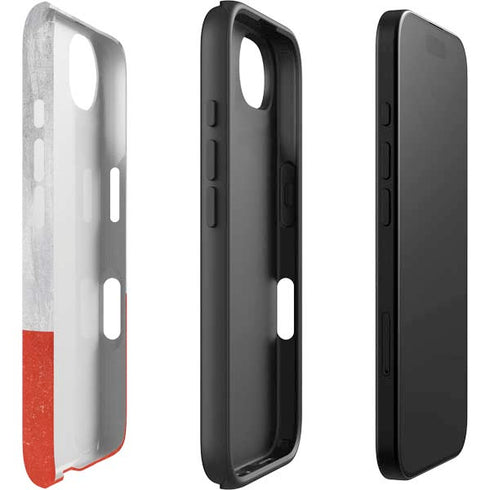 Poland Flag Distressed iPhone 16e Impact Case