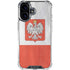Poland Flag Distressed iPhone 17 Clear Case