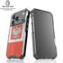 Poland Flag Distressed iPhone 18 Pro Clear Case