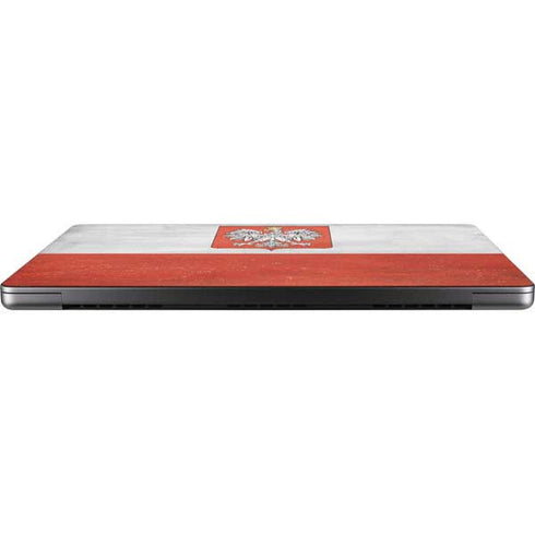 Poland Flag Distressed Apple MacBook Pro 14-inch Skin