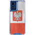 Poland Flag Distressed Moto G 5G (2024) Clear Case