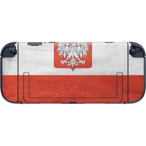 Poland Flag Distressed Nintendo Switch 2 (2025) with Joy-Con Skin