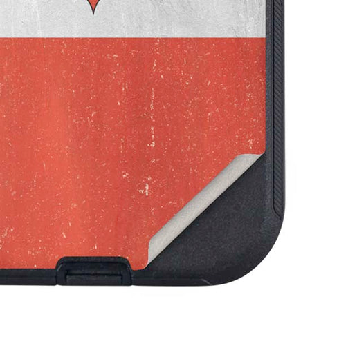 Poland Flag Distressed Otterbox Defender iPhone Skin