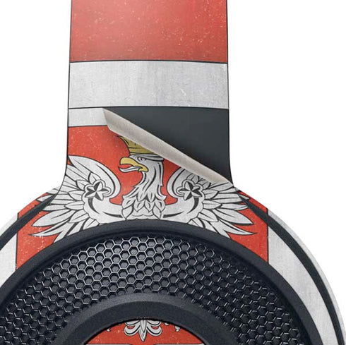 Poland Flag Distressed Razer Kraken X Skin