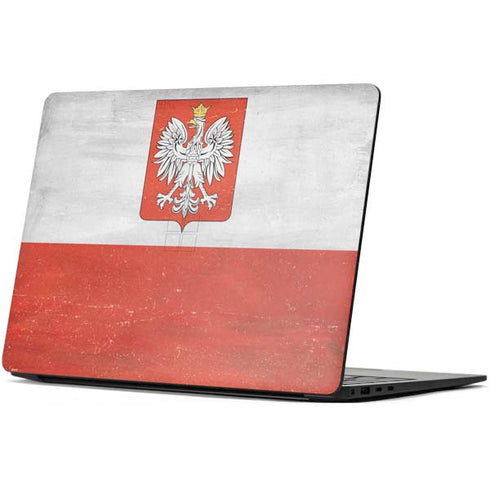 Poland Flag Distressed Surface Laptop 7 15in Skin