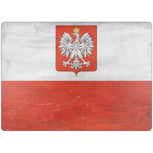 Poland Flag Distressed Surface Laptop 7 15in Skin