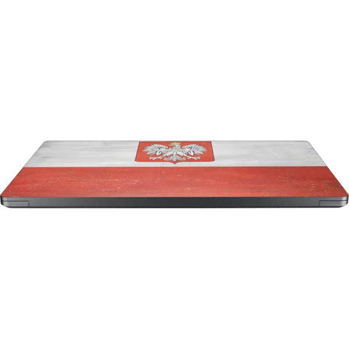 Poland Flag Distressed Surface Laptop 7 15in Skin