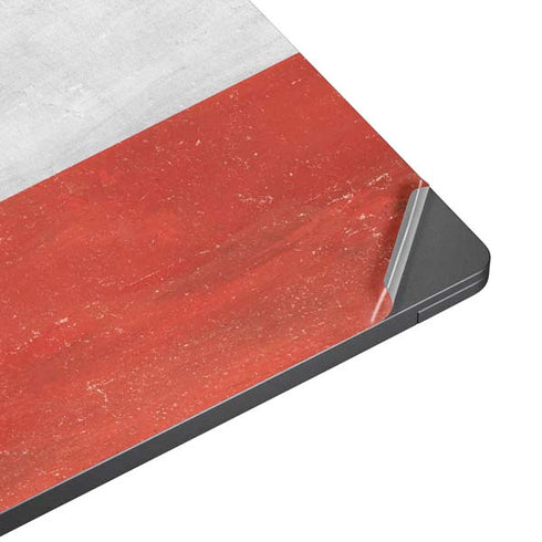 Poland Flag Distressed Surface Laptop 7 15in Skin