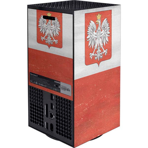 Poland Flag Distressed XBox Series X Digital Edition Bundle Skin