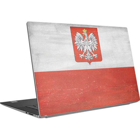 Poland Flag Distressed Dell XPS Skin