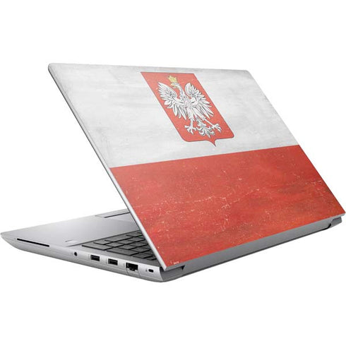 Poland Flag Distressed HP ZBook Fury 16 G10 Skin