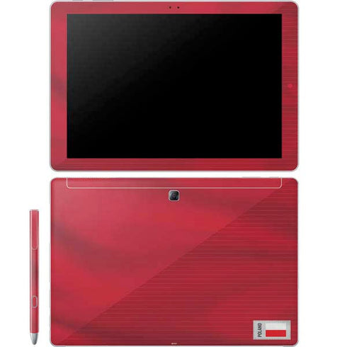 Poland Soccer Flag Galaxy Book 12in Skin