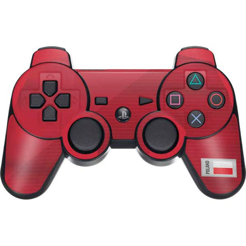 Poland Soccer Flag PS3 Dual Shock wireless controller Skin
