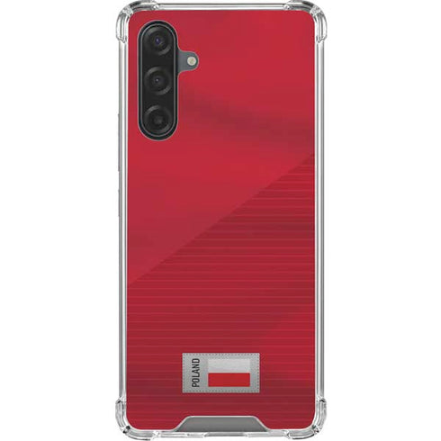 Poland Soccer Flag Galaxy A17 Clear Case