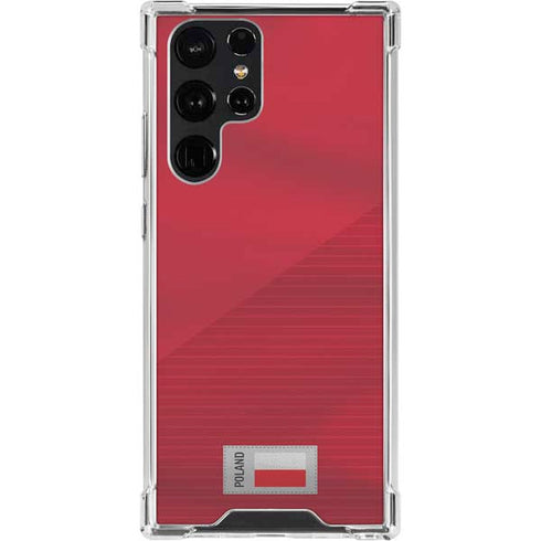 Poland Soccer Flag Galaxy S23 Ultra Clear Case