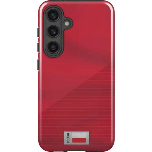 Poland Soccer Flag Galaxy S25 Plus Impact Case