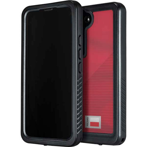 Poland Soccer Flag Galaxy S24 Plus Waterproof Case