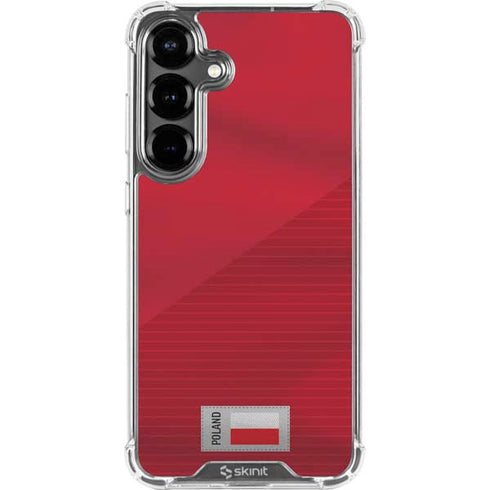 Poland Soccer Flag Galaxy S26 Plus Clear Case