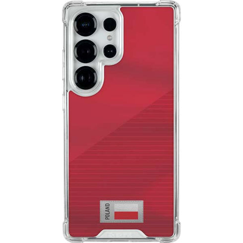 Poland Soccer Flag Galaxy S26 Ultra Clear Case