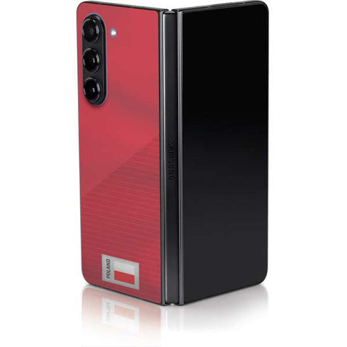Poland Soccer Flag Galaxy Z Fold5 5G Skin