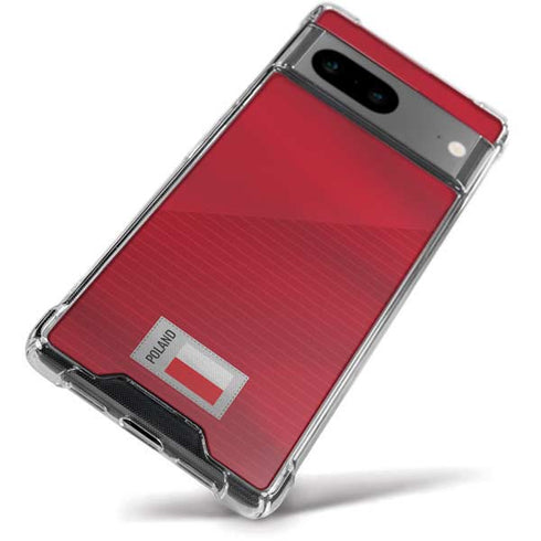 Poland Soccer Flag Google Pixel 8a Clear Case
